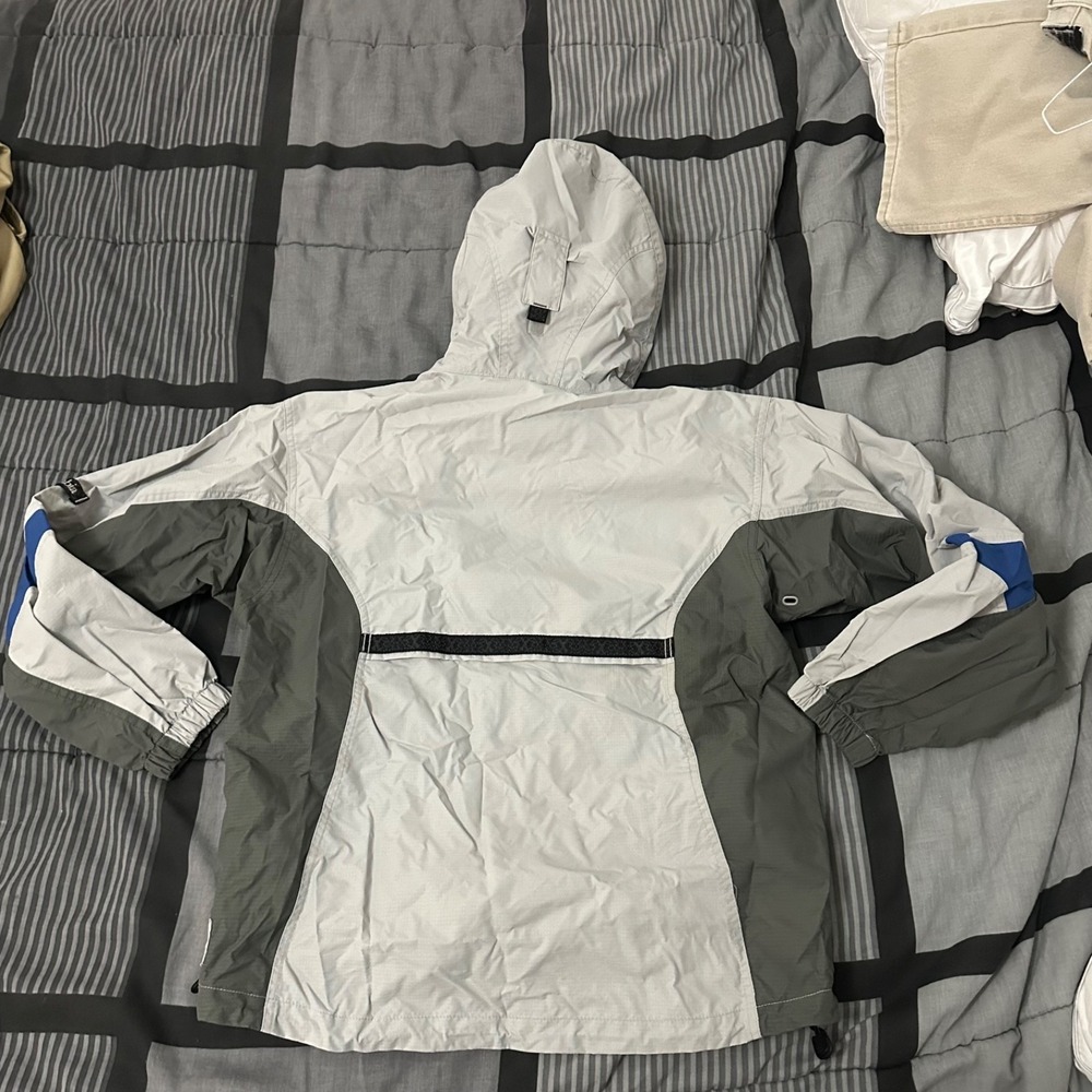 Columbia Sportswear Company Jacket Size MediumHooded White Gray Blue - Picture 5 of 5